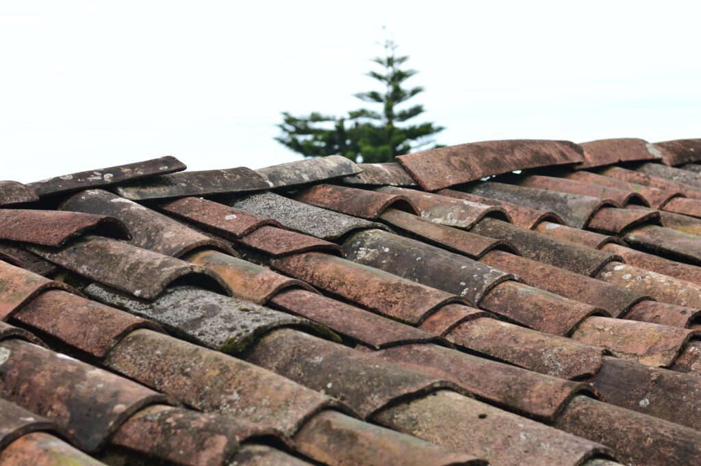 Close up image of a roof