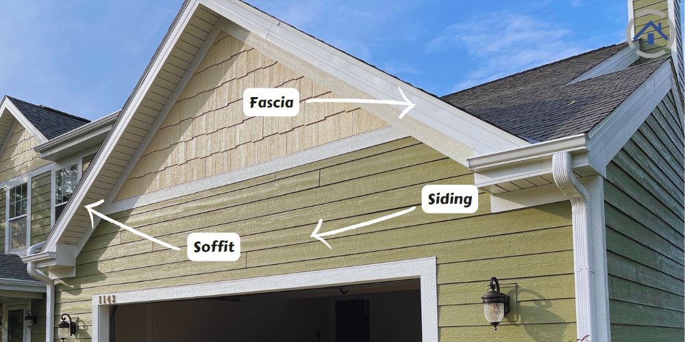 an image of soffit and fascia along with siding