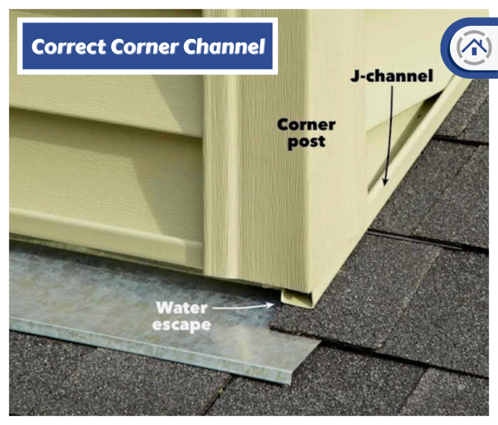 Correct installation of j-channel