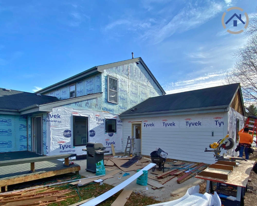 an image showing house wrap - Tyvek
