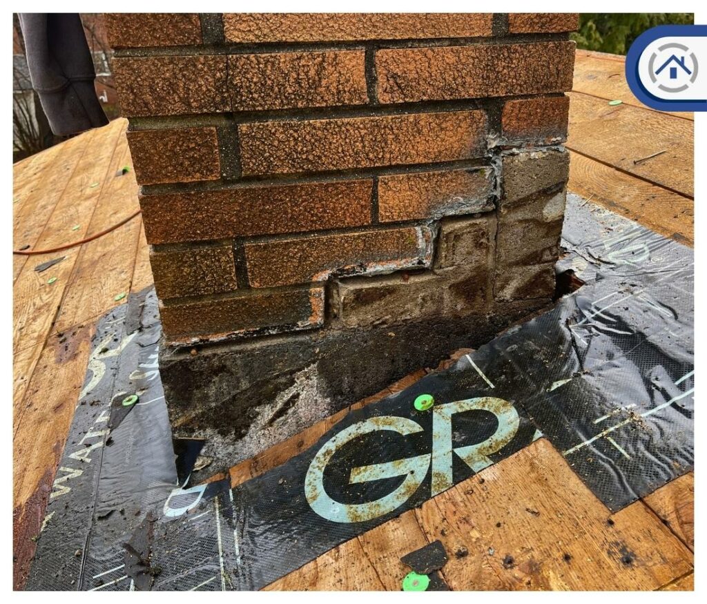 deteriorating chimney brick