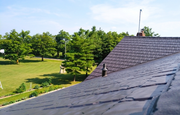 Slate Roof - one of the class A fire-resistant roofing materials