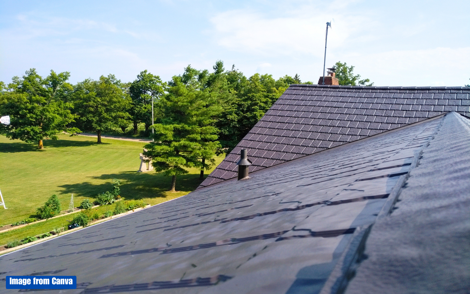 Slate Roof - one of the class A fire-resistant roofing materials