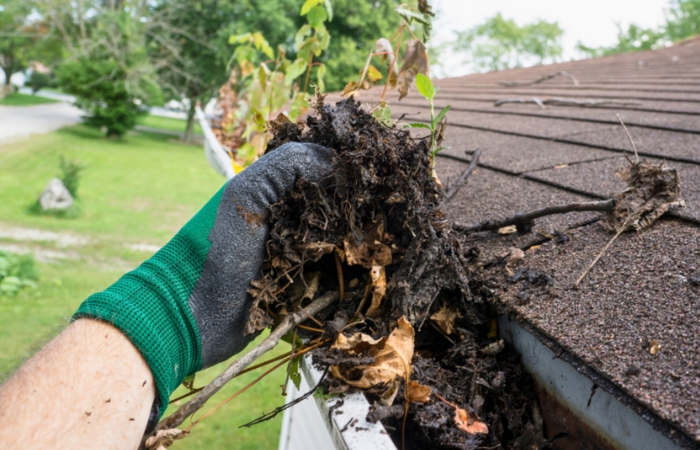 gutter cleaning (Wisconsin Winter Roof Care)