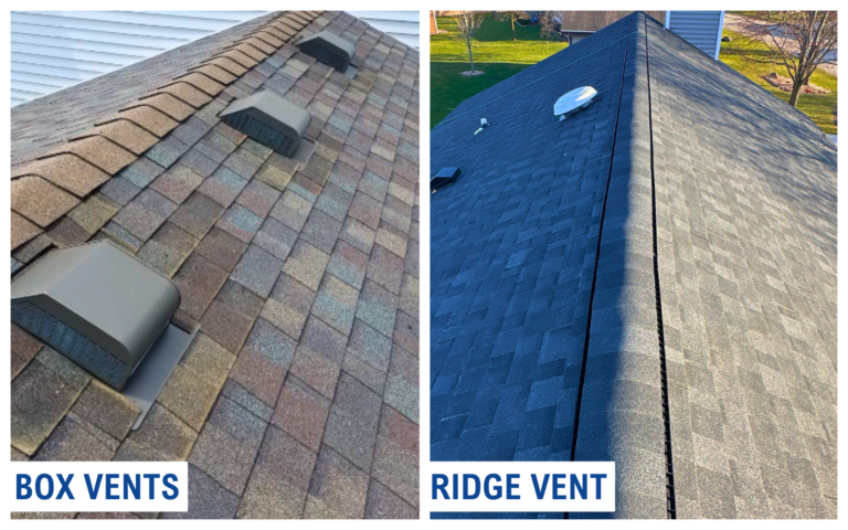 The Differences Between Ridge Vents and Box Vents - Modern Exterior