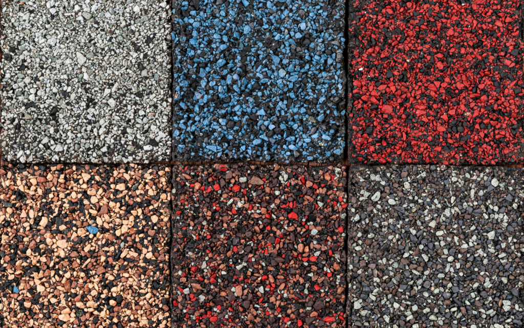 different colors of granules for asphalt shingle roof