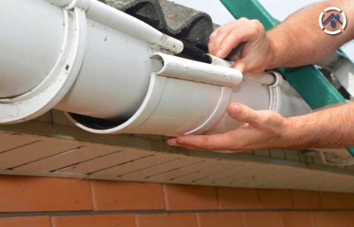 Vinyl gutters are made from durable plastic and are known for being budget-friendly and easy to install