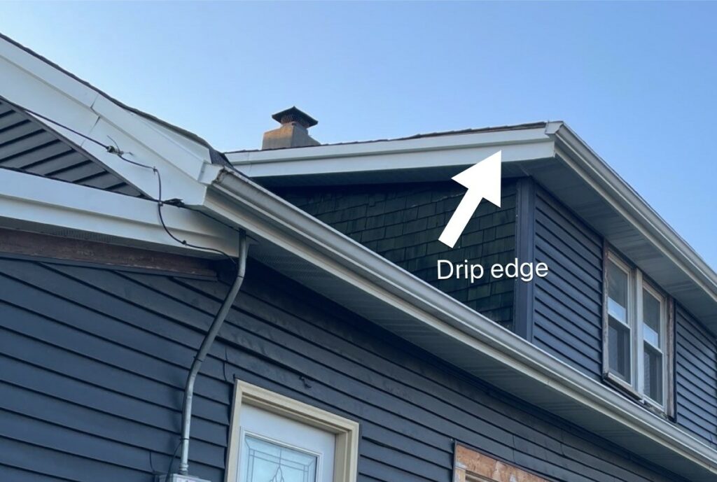 Gutter Apron vs Drip Edge photo and this is the photo of drip edge rake portion